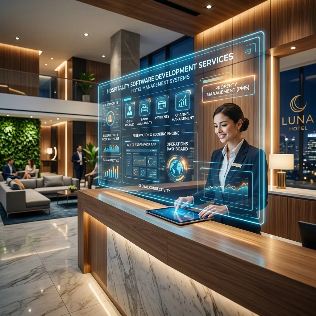 Financial analytics dashboard showing hospitality technical debt ROI